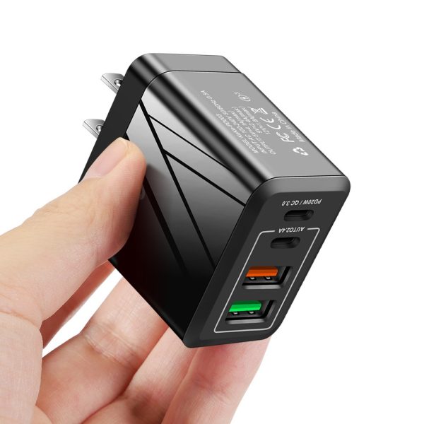 PD QC3.0+2.4A Type-c 2 USB Fast Charging Phone Charger - Image 8