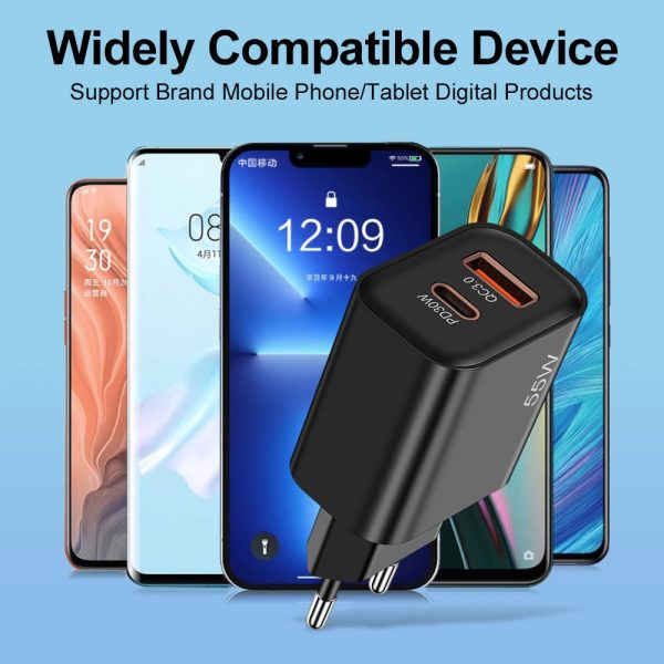 55W supports super fast charging and is fully compatible with USB+PD fast charging for mobile phone charging - Image 3