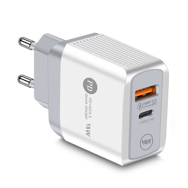 18W PD+QC3.0 fast charging charger with Type-c QC3.0 fast charging head - Image 2