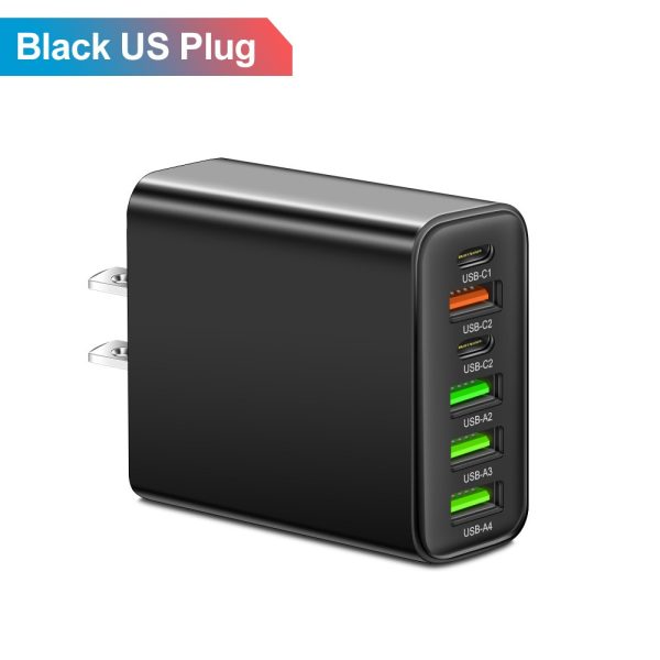 Multi interface mobile phone charger 2Type-c PD+4USB travel charging head - Image 7