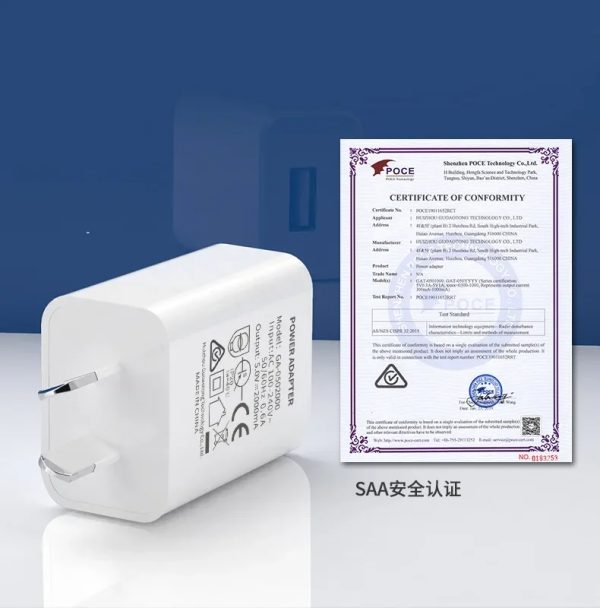 Australian Adapter 5V 1A 2A Fast Charging SAA Plug Mini USB Travel Wall Charger SAA Certified For Xiaomi huawei Phone Charge - Image 2