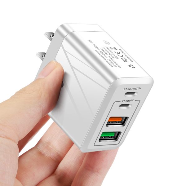PD QC3.0+2.4A Type-c 2 USB Fast Charging Phone Charger - Image 4