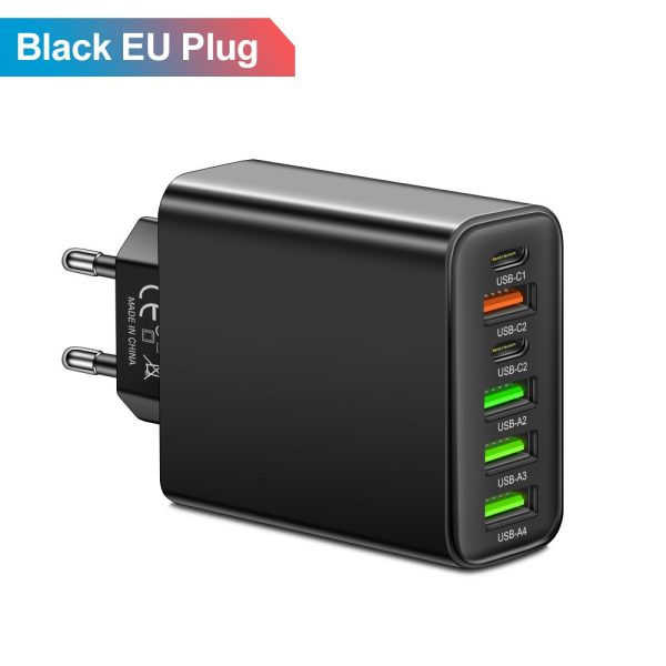 Multi interface mobile phone charger 2Type-c PD+4USB travel charging head - Image 9