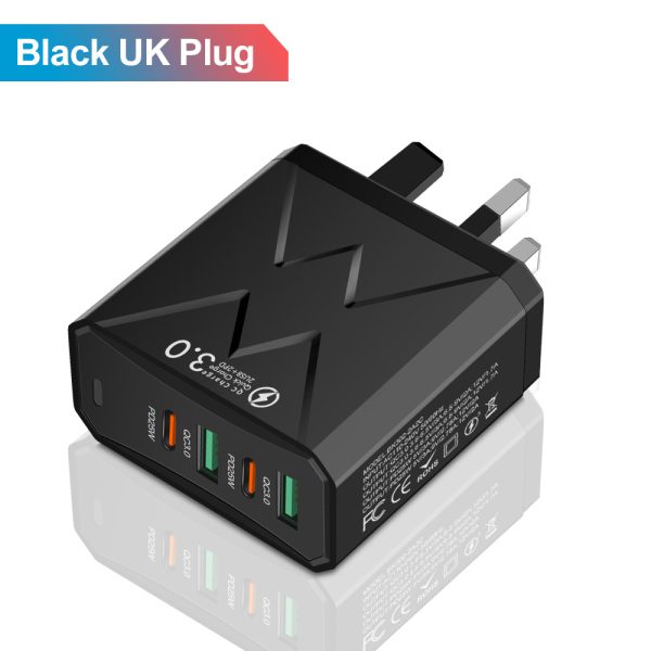 2USB+2PD mobile phone charger, tablet plug, super fast charging, multi port power supply - Image 8